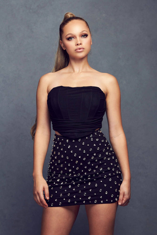 Carin Mesh Corset Top