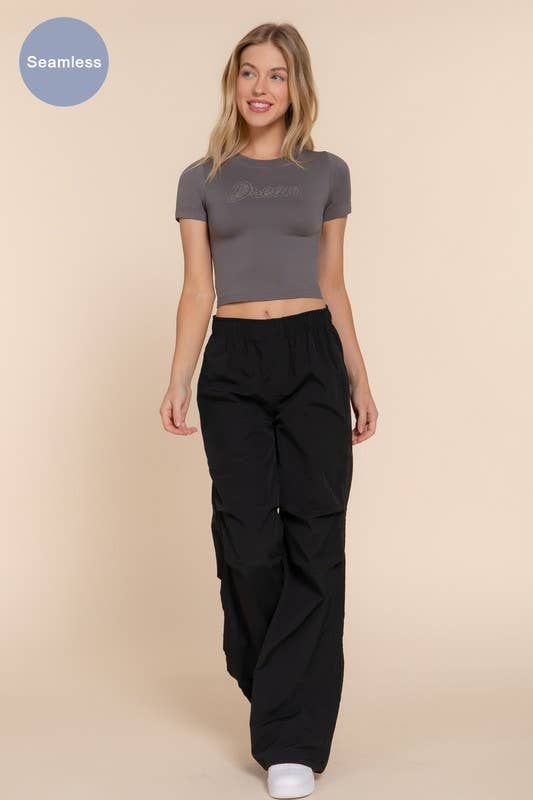Short Sleeve Crystal Stone Dream