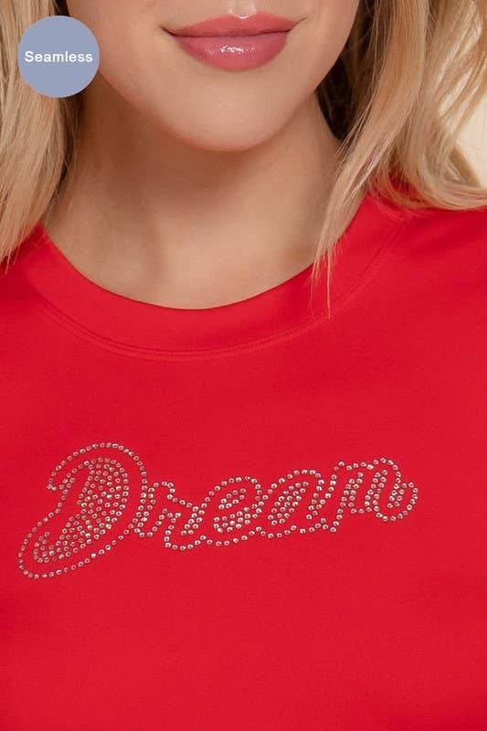 Short Sleeve Crystal Stone Dream