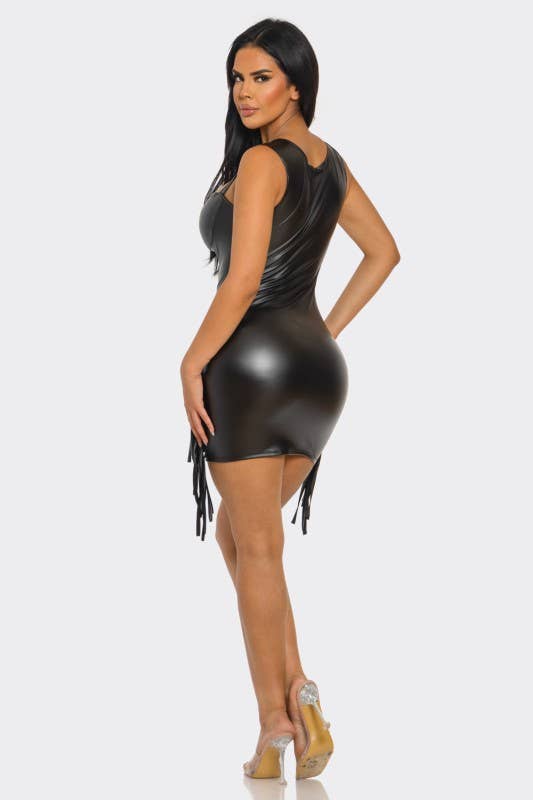 Toxica Fringe Mini Short Dress