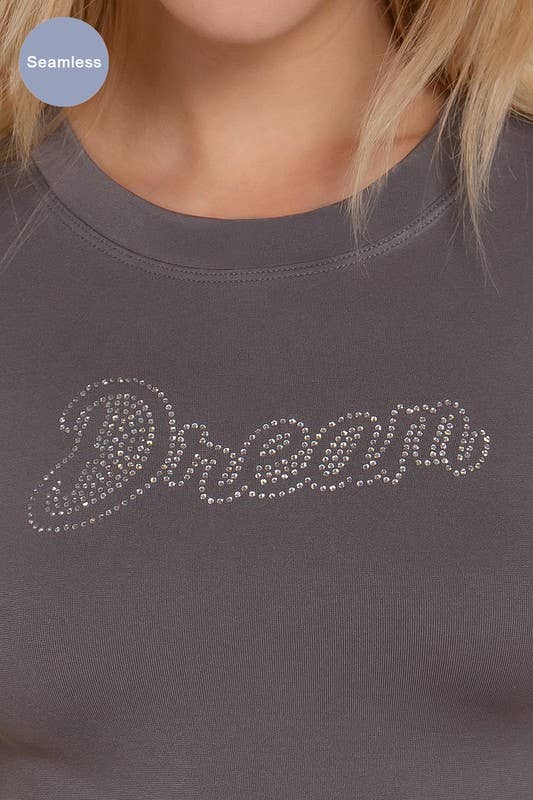 Short Sleeve Crystal Stone Dream