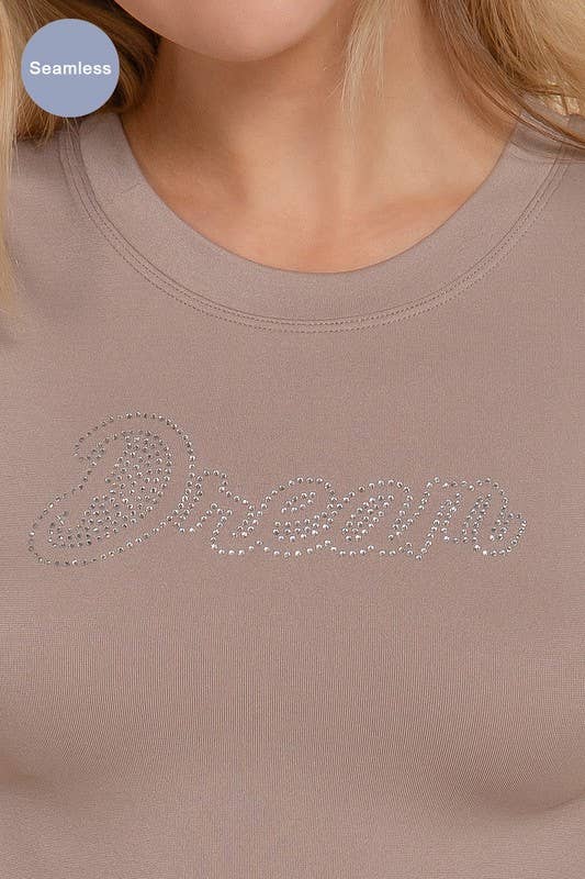 Short Sleeve Crystal Stone Dream